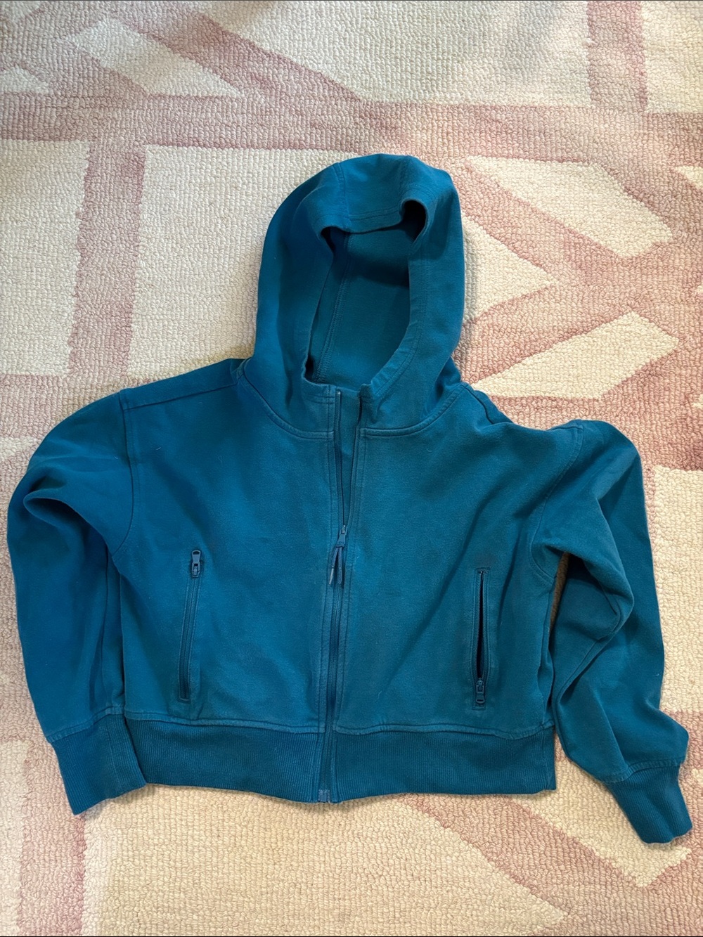 Old Navy Teal Hooded Zip Jacket for Kids